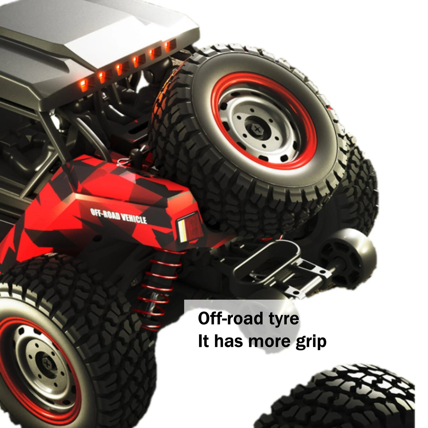 1:16 Scale 16106 4WD RC Monster Trucks | 2.4G High-Speed Off-Road Racing Car