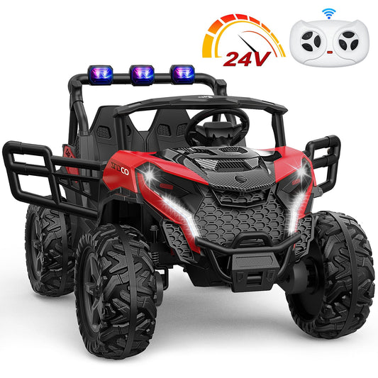 4x200W 24V 2-Seater Ride-on Truck 4WD with EVA Tires