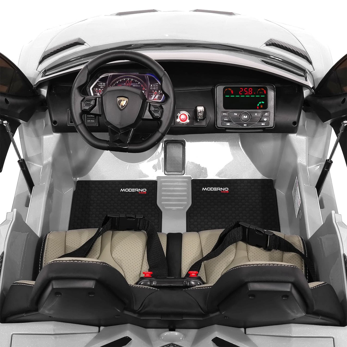 Lamborghini Aventador SVJ 24V Kids Ride-On Car with R/C Parental Remote | Blue
